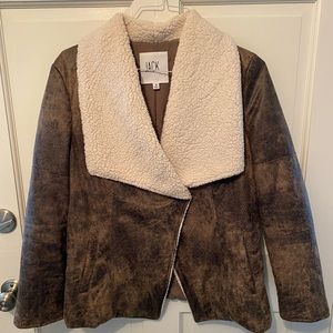 Jack - Miggy faux shearling distressed jacket